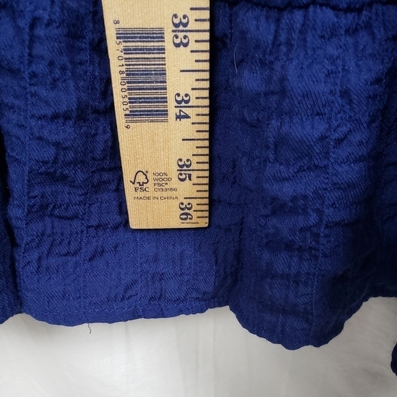 Knox Rose Blue Layered Boho Short Sleeve Dress Sz M - Picture 8 of 10